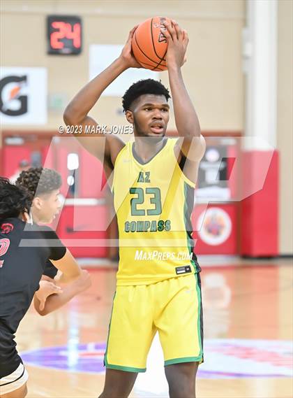 Thumbnail 1 in Veritas Academy vs. AZ Compass Prep (Hoophall West Invitational)  photogallery.