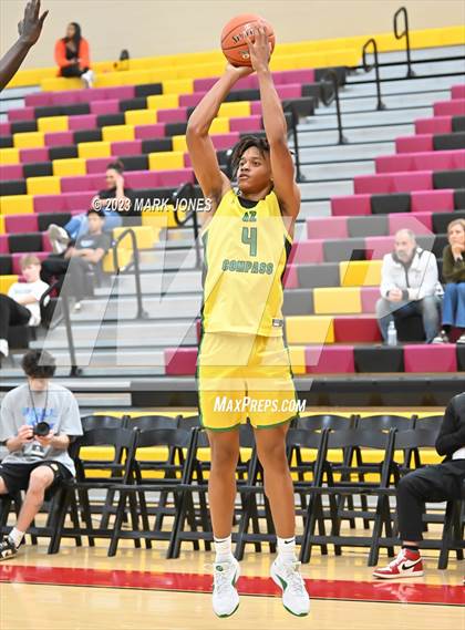 Thumbnail 2 in Veritas Academy vs. AZ Compass Prep (Hoophall West Invitational)  photogallery.