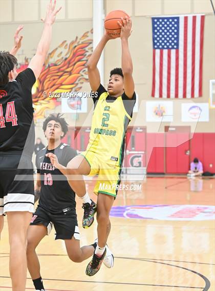 Thumbnail 1 in Veritas Academy vs. AZ Compass Prep (Hoophall West Invitational)  photogallery.