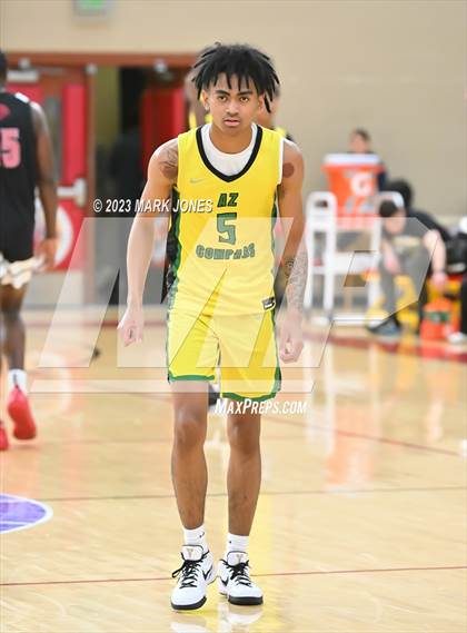 Thumbnail 1 in Veritas Academy vs. AZ Compass Prep (Hoophall West Invitational)  photogallery.