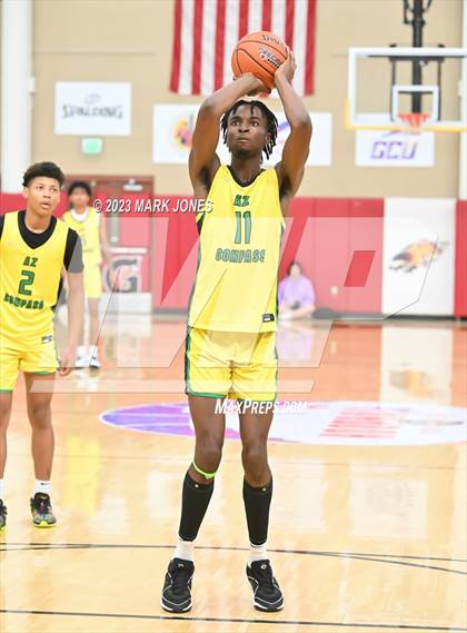 Thumbnail 2 in Veritas Academy vs. AZ Compass Prep (Hoophall West Invitational)  photogallery.
