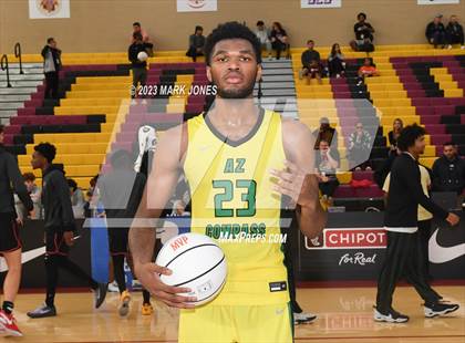 Thumbnail 3 in Veritas Academy vs. AZ Compass Prep (Hoophall West Invitational)  photogallery.