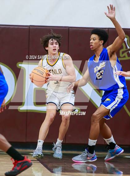 Thumbnail 1 in El Camino Real vs Menlo School (St. Francis Holiday Hoopfest Tournament) photogallery.