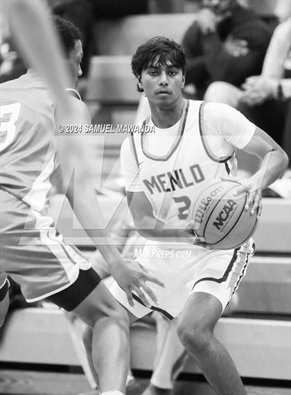 Thumbnail 3 in El Camino Real vs Menlo School (St. Francis Holiday Hoopfest Tournament) photogallery.
