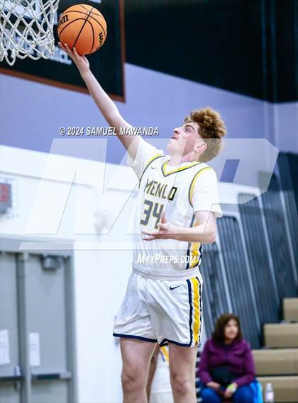 Thumbnail 1 in El Camino Real vs Menlo School (St. Francis Holiday Hoopfest Tournament) photogallery.