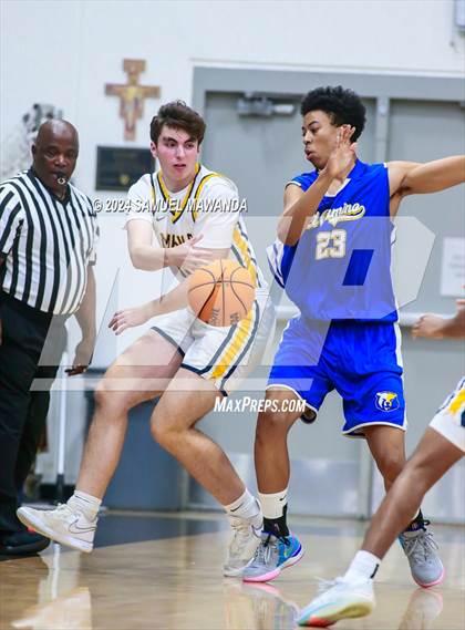Thumbnail 3 in El Camino Real vs Menlo School (St. Francis Holiday Hoopfest Tournament) photogallery.