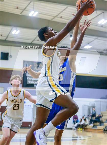 Thumbnail 1 in El Camino Real vs Menlo School (St. Francis Holiday Hoopfest Tournament) photogallery.