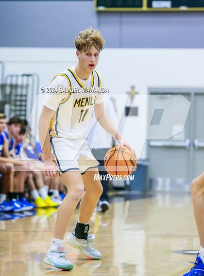 Thumbnail 3 in El Camino Real vs Menlo School (St. Francis Holiday Hoopfest Tournament) photogallery.