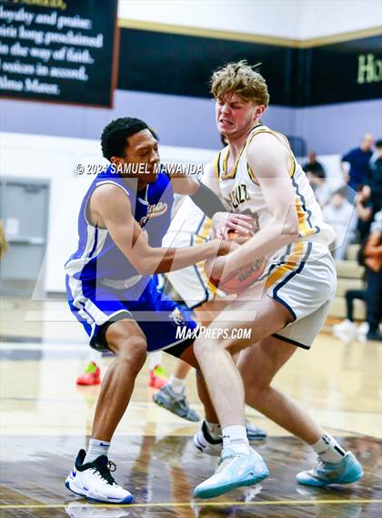 Thumbnail 3 in El Camino Real vs Menlo School (St. Francis Holiday Hoopfest Tournament) photogallery.