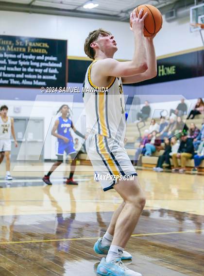 Thumbnail 1 in El Camino Real vs Menlo School (St. Francis Holiday Hoopfest Tournament) photogallery.