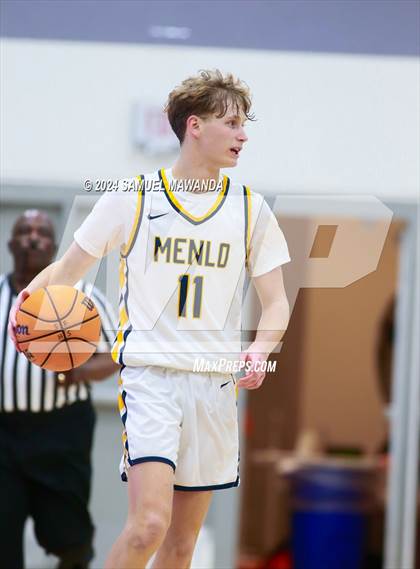 Thumbnail 2 in El Camino Real vs Menlo School (St. Francis Holiday Hoopfest Tournament) photogallery.