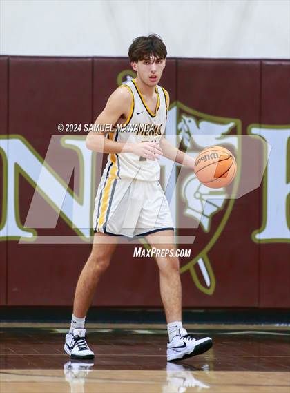 Thumbnail 1 in El Camino Real vs Menlo School (St. Francis Holiday Hoopfest Tournament) photogallery.