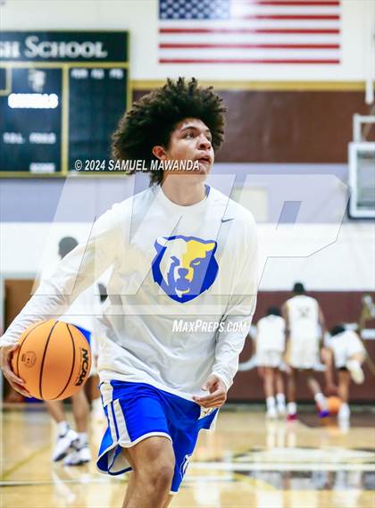 Thumbnail 3 in El Camino Real vs Menlo School (St. Francis Holiday Hoopfest Tournament) photogallery.