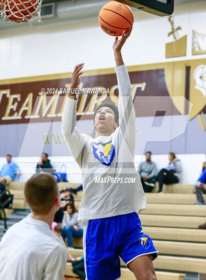 Thumbnail 1 in El Camino Real vs Menlo School (St. Francis Holiday Hoopfest Tournament) photogallery.