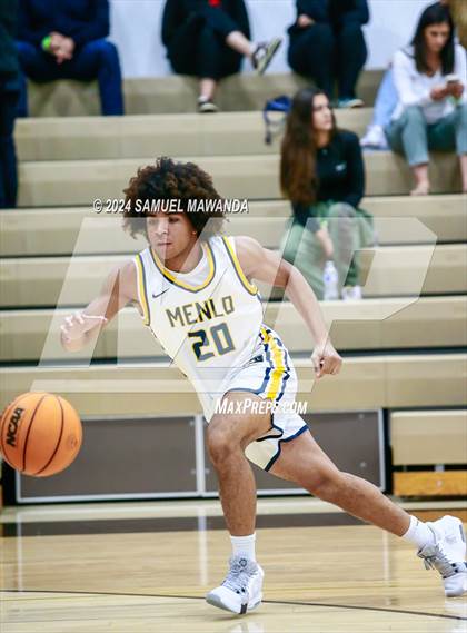 Thumbnail 2 in El Camino Real vs Menlo School (St. Francis Holiday Hoopfest Tournament) photogallery.
