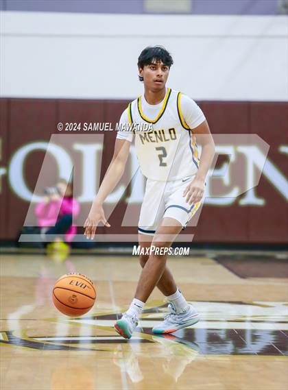 Thumbnail 2 in El Camino Real vs Menlo School (St. Francis Holiday Hoopfest Tournament) photogallery.