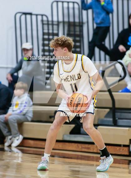 Thumbnail 3 in El Camino Real vs Menlo School (St. Francis Holiday Hoopfest Tournament) photogallery.