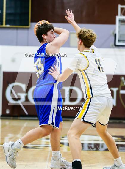 Thumbnail 1 in El Camino Real vs Menlo School (St. Francis Holiday Hoopfest Tournament) photogallery.