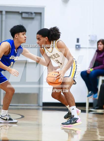 Thumbnail 2 in El Camino Real vs Menlo School (St. Francis Holiday Hoopfest Tournament) photogallery.