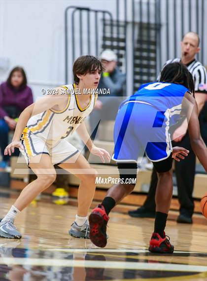 Thumbnail 2 in El Camino Real vs Menlo School (St. Francis Holiday Hoopfest Tournament) photogallery.