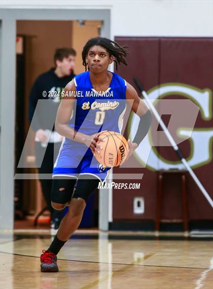 Thumbnail 1 in El Camino Real vs Menlo School (St. Francis Holiday Hoopfest Tournament) photogallery.