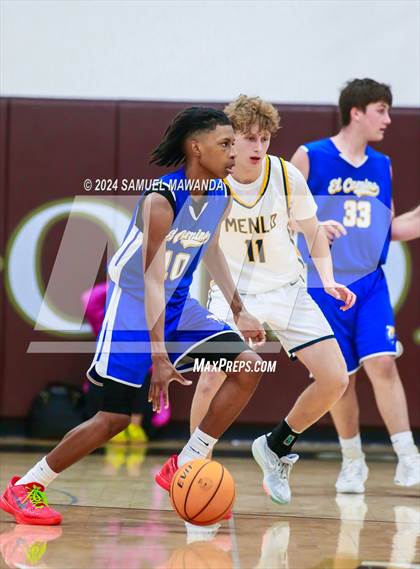 Thumbnail 3 in El Camino Real vs Menlo School (St. Francis Holiday Hoopfest Tournament) photogallery.