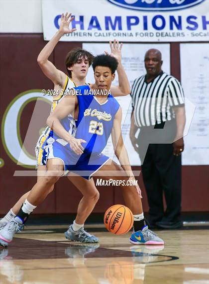 Thumbnail 3 in El Camino Real vs Menlo School (St. Francis Holiday Hoopfest Tournament) photogallery.
