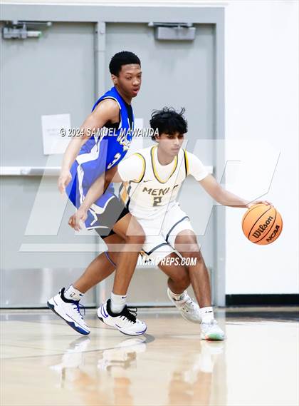 Thumbnail 1 in El Camino Real vs Menlo School (St. Francis Holiday Hoopfest Tournament) photogallery.