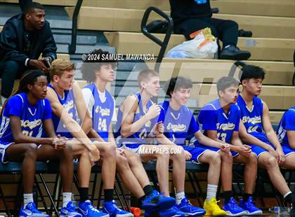 Thumbnail 2 in El Camino Real vs Menlo School (St. Francis Holiday Hoopfest Tournament) photogallery.