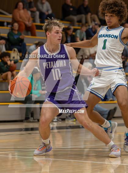 Thumbnail 2 in Petaluma vs Branson (Scrimmage) photogallery.