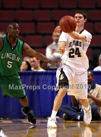 Thumbnail 3 in Lincoln vs. St. Francis (CIF State D2 Final) photogallery.