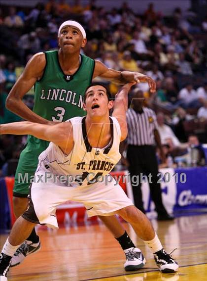 Thumbnail 1 in Lincoln vs. St. Francis (CIF State D2 Final) photogallery.