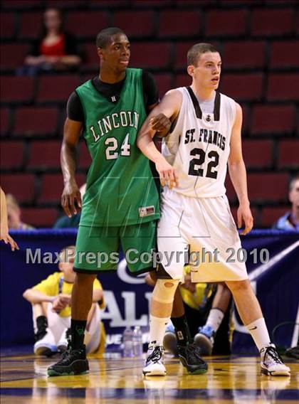 Thumbnail 3 in Lincoln vs. St. Francis (CIF State D2 Final) photogallery.