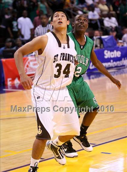 Thumbnail 1 in Lincoln vs. St. Francis (CIF State D2 Final) photogallery.