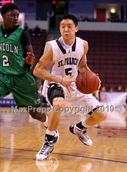 Thumbnail 2 in Lincoln vs. St. Francis (CIF State D2 Final) photogallery.