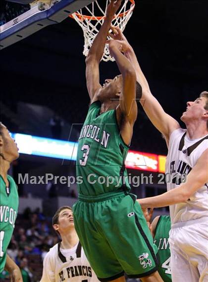 Thumbnail 1 in Lincoln vs. St. Francis (CIF State D2 Final) photogallery.