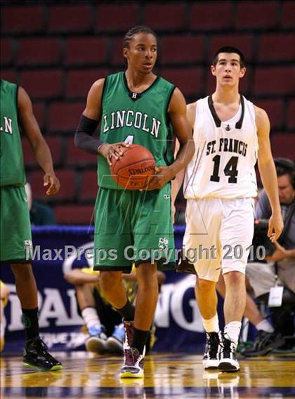 Thumbnail 1 in Lincoln vs. St. Francis (CIF State D2 Final) photogallery.