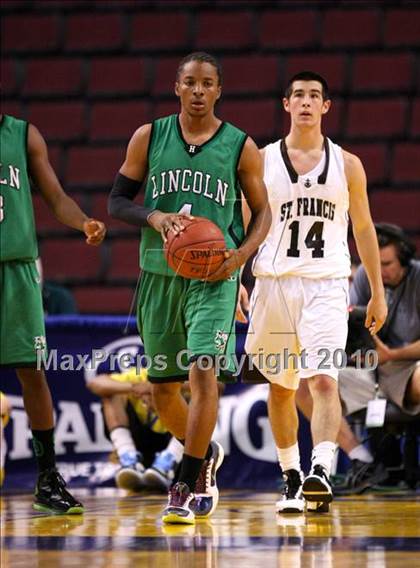 Thumbnail 3 in Lincoln vs. St. Francis (CIF State D2 Final) photogallery.