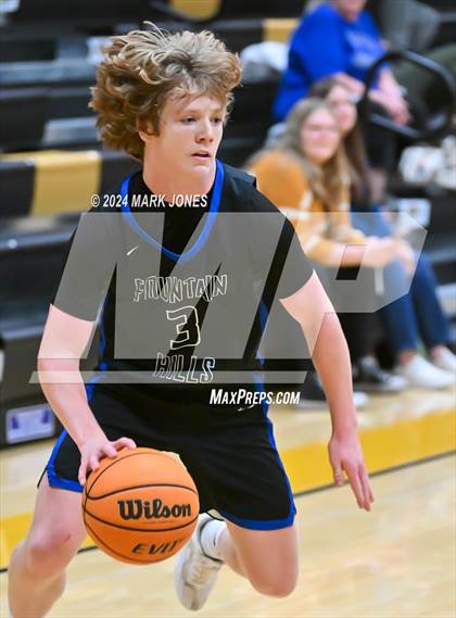 Thumbnail 3 in Desert Christian vs. Fountain Hills (ALA Coyotes Basketball Invitational) photogallery.