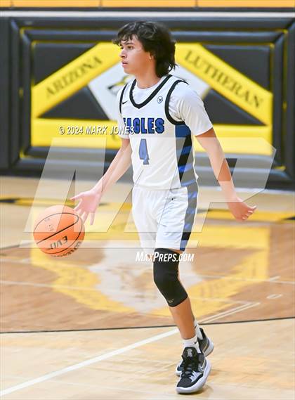 Thumbnail 2 in Desert Christian vs. Fountain Hills (ALA Coyotes Basketball Invitational) photogallery.