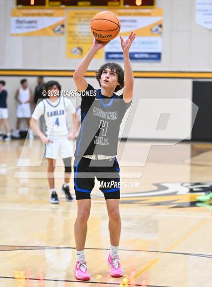 Thumbnail 2 in Desert Christian vs. Fountain Hills (ALA Coyotes Basketball Invitational) photogallery.