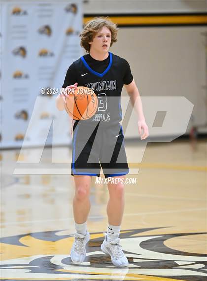 Thumbnail 3 in Desert Christian vs. Fountain Hills (ALA Coyotes Basketball Invitational) photogallery.