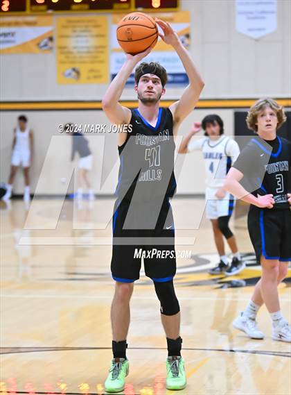 Thumbnail 1 in Desert Christian vs. Fountain Hills (ALA Coyotes Basketball Invitational) photogallery.