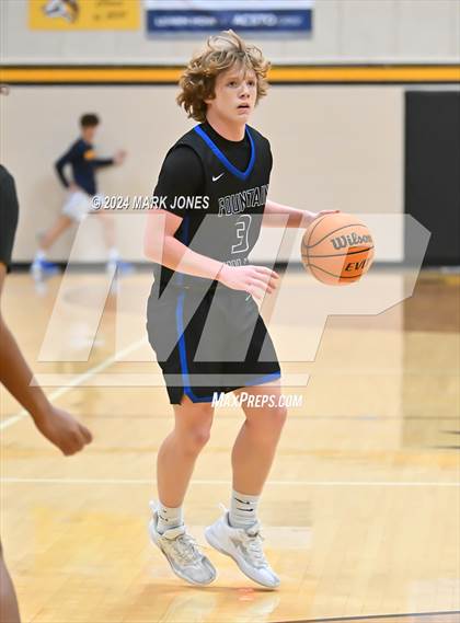 Thumbnail 1 in Desert Christian vs. Fountain Hills (ALA Coyotes Basketball Invitational) photogallery.