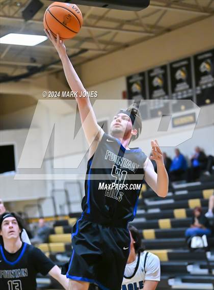 Thumbnail 2 in Desert Christian vs. Fountain Hills (ALA Coyotes Basketball Invitational) photogallery.