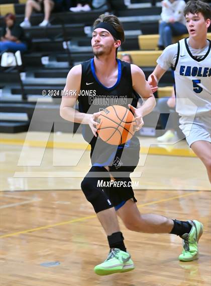 Thumbnail 1 in Desert Christian vs. Fountain Hills (ALA Coyotes Basketball Invitational) photogallery.