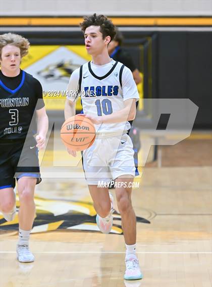 Thumbnail 3 in Desert Christian vs. Fountain Hills (ALA Coyotes Basketball Invitational) photogallery.