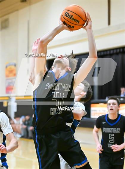 Thumbnail 3 in Desert Christian vs. Fountain Hills (ALA Coyotes Basketball Invitational) photogallery.