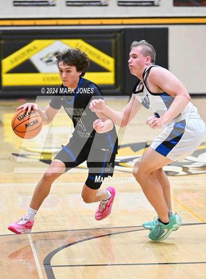 Thumbnail 3 in Desert Christian vs. Fountain Hills (ALA Coyotes Basketball Invitational) photogallery.