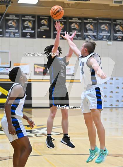 Thumbnail 1 in Desert Christian vs. Fountain Hills (ALA Coyotes Basketball Invitational) photogallery.